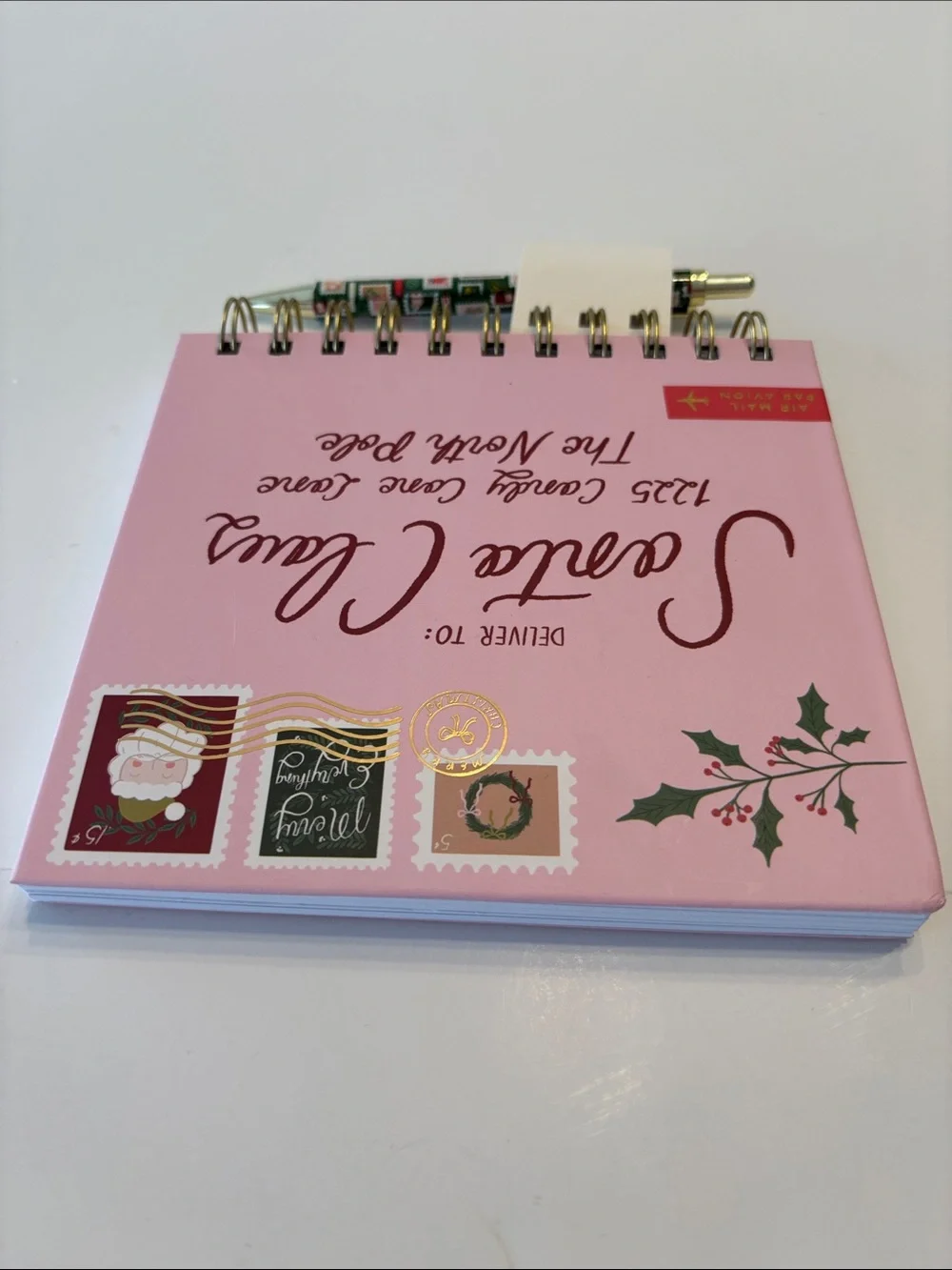 Fringe Festive Letter to Santa Spiral Notebook and Pen Set